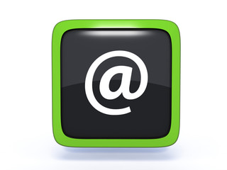 Email square icon on white background