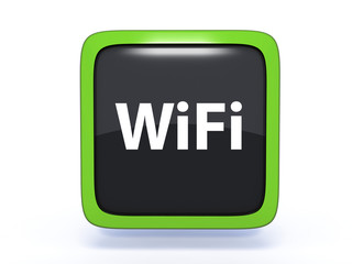 wifi square icon on white background