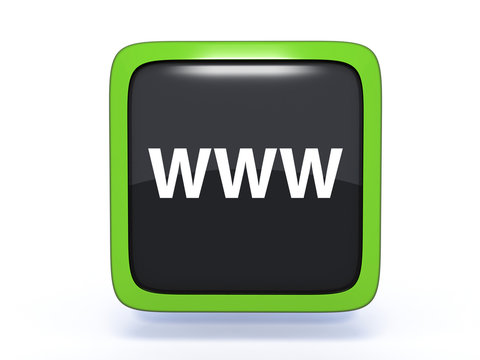 www square icon on white background