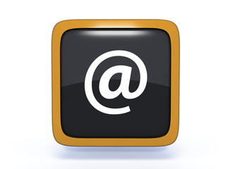 Email square icon on white background