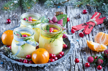 Christmas creme brulee