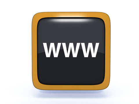 www square icon on white background