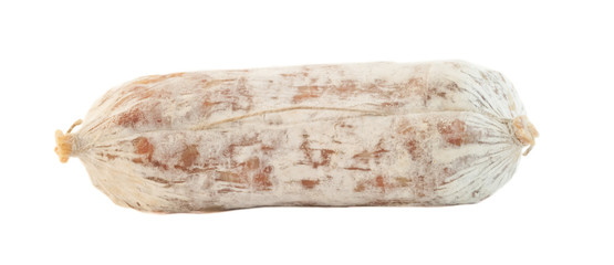 salami in white background