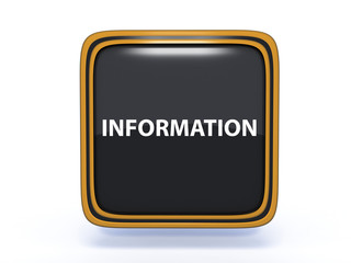 information square icon on white background