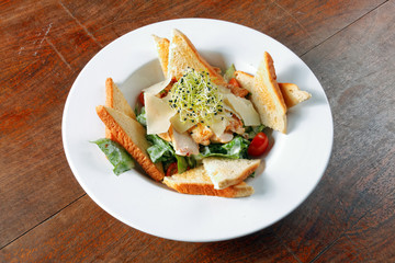Healthy appetizer with  toast