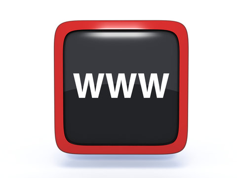 www square icon on white background