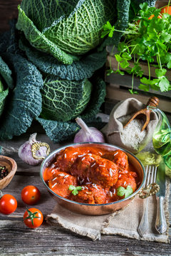 Meatballs made from fresh ingredients
