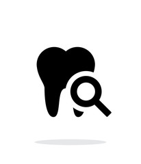 Tooth diagnostic icon.