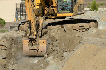 Fototapeta premium Track Hoe