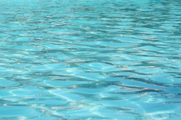 Cyan Swimming Pool water surface background .