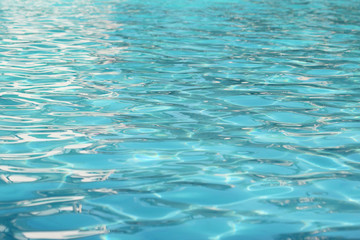 Cyan Swimming Pool water surface background .