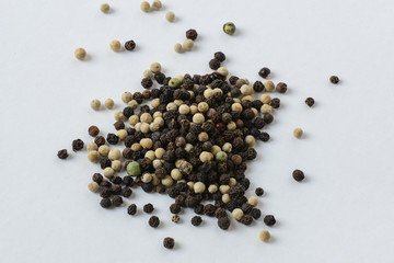 Peppercorn on White Background