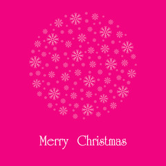 Beautiful Christmas card. A vector image.