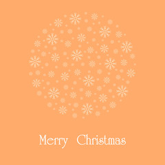 Beautiful Christmas card. Vector.