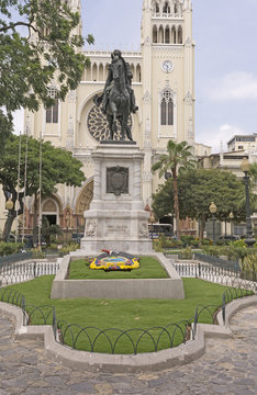 Statue of Simon Bolivar in Ecuador