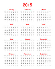 Kalender 2015