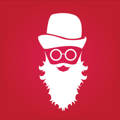 Christmas hipster poster for party or card.