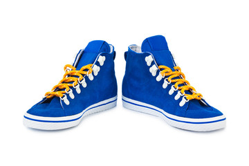 Blue sneakers