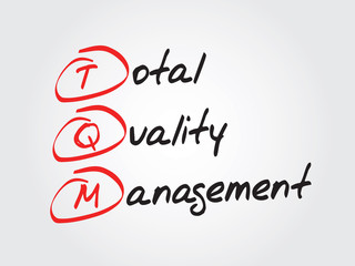 Total Quality Management (TQM), vector business acronym