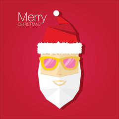 Christmas hipster poster for party or card.