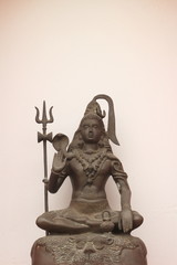 Sculpture on bronze of Shiva Nataraja or Mahesh