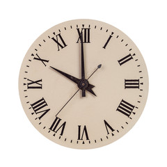 Vintage clock face showing ten o'clock