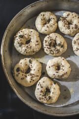 Baking of bagels
