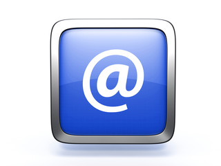 Email square icon on white background