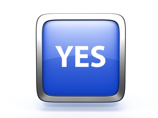 yes square icon on white background