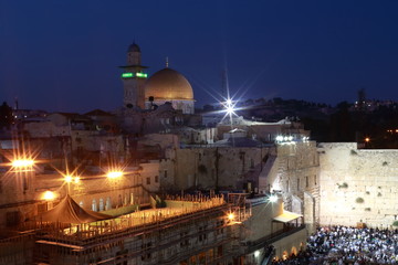 Fototapeta na wymiar Night Jerusalem