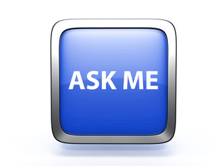 ask me square icon on white background