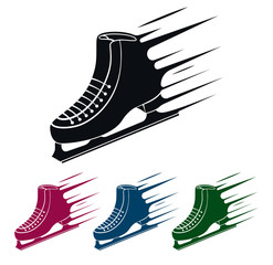 Ice Skate Icon, Vector Illustration