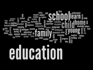 Conceptual  education word cloud