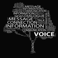 Conceptual tree word cloud