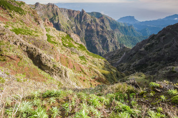 Mountain landscape near Pico do Arieiro, Madeira (Portugal)