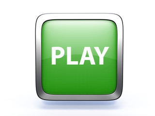 play square icon on white background