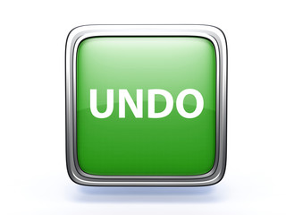 undo square icon on white background