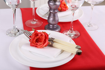 Festive table setting