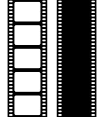 Set of film frame, vector