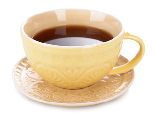 Cup of tea isolated on white