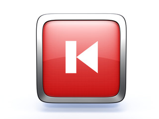 prev square icon on white background