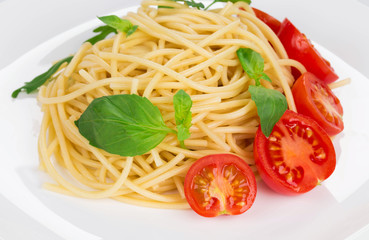 Tagliatelli pasta with tomatoes