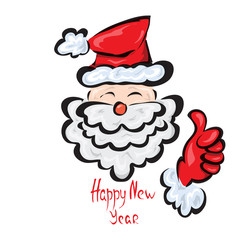 santa claus on a white background