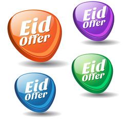 Eid Offer Colorful Vector Icon Design
