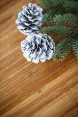 Christmas tree with cones