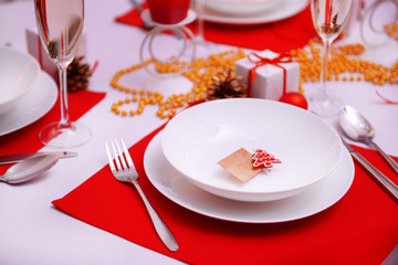 Beautiful Christmas table setting