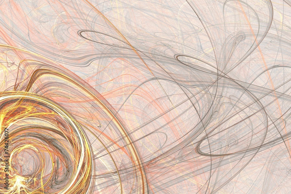 Poster abstract fractal background of colorful waves