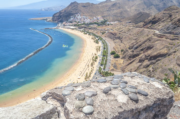 View of Las Teresitas Beach, Tenerife, Spain