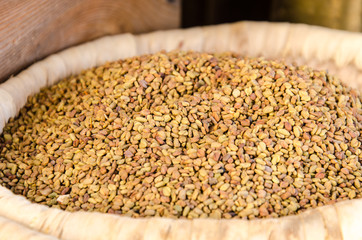 Linsen auf ägyptischem Gewürzmarkt