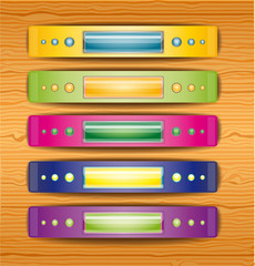 Vector illustration with handles. Illustration 10 version.